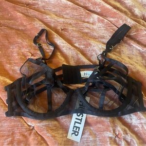 Hustler cage bra, new with tags